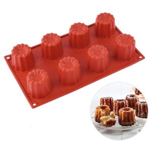 Silicone 8-hole cake mold