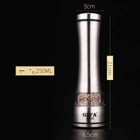 C - Creative Pepper Grinder 304 Stainless Steel Kitchen Utensils Ceramic Core Pepper Grinder Salt Grinder Manual Grinder Bottle