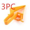 Orange3PC - Adjustable Cake Divider Slicer Triangle Baking Pastry Divider Plastic Baking Cutter Reusable Cakes Knife