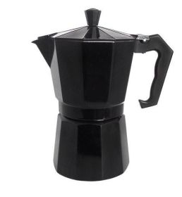 Black, Capacity size: 450ml - Pin Classic Aluminum Mocha Coffee Pot Italian Handmade 3 6 Cup Color Moka Pot