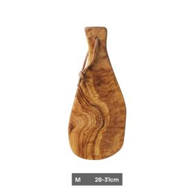 Color: Brown, Size: M - Handmade Olive Wood Cutting Fruit Cutting Board