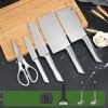 Style: Style5 - Household kitchen knife and cutting board combo set