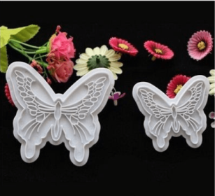 Fondant cake tool 2pcs butterfly spring spring cookie mold cutting die embossing die