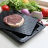 Size: 35.5x20.5x0.2cm - Quick Defrost Tray with Drip Tray