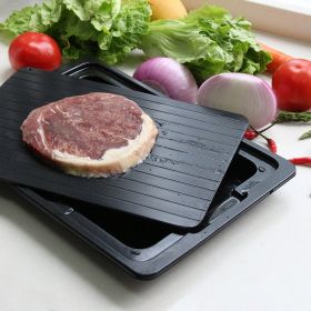 Size: 35.5x20.5x0.2cm - Quick Defrost Tray with Drip Tray