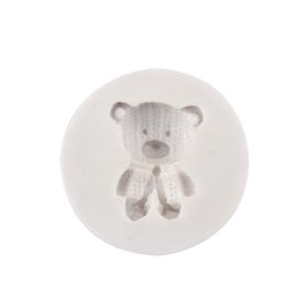 B - White Mini Bear Silicone Mold Baking Tools