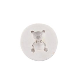 A - White Mini Bear Silicone Mold Baking Tools