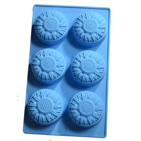 6 chrysanthemum moon cake soap mold