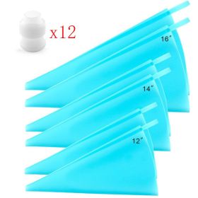 18pcs Blue, Size: Set - Reusable Confectioner Piping Cream Pastry Bag