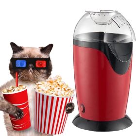 Color: Red Popcorn Maker Household Mini Popcorn Machine Automatic DIY