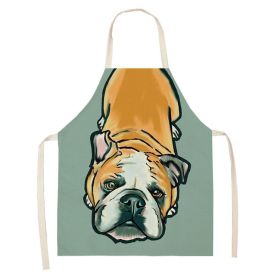 style: WQL0149 23, Size: 68x55 - Cartoon Cute Forest Alpaca Series Cotton And Linen Apron Support Customized Pictures