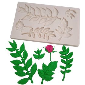 Leaf Fondant Tools Rose Silicone Molds Cake Decorating Cake Molds Chocolate Baking Tools