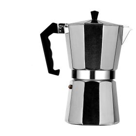 silvery, Capacity size: 50ml - Aluminum Moka Pot Octagonal Coffee Pot Cup Aluminum Coffee Moka Pot Aluminum