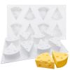 Cheese Shaped Cake Mold for DIY Baking Dessert Art Mousse Silicone 3D Mould Pastry Tool 8 cheeses