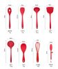 Silicone Cooking Tools Kitchen Utensils Heat-resistant Nonstick Spatula/Shovel/Soup Spoon 9 PCS/ set