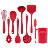 Silicone Cooking Tools Kitchen Utensils Heat-resistant Nonstick Spatula/Shovel/Soup Spoon 9 PCS/ set