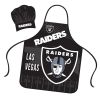 Las Vegas Raiders Chef Hat and Apron Set