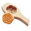 Wooden Moon Cake Mold DIY Pumpkin Pie Baking Mold Rice Cake Bread Mold 3D Rose Pastry Mold 75g