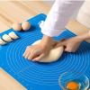 1 Sheet; Silicone Pastry Mat; Extra Thick Non Stick Baking Mat; Kneading Mat; Counter Mat; Dough Rolling Mat With Measurements; Random Color