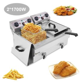 23.6L Electric Countertop Deep Fryer 3400W