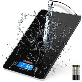 Kitchen Scale Digital Food Scales Bascula Electronic Cooking Scale Weight Touch Screen Glass Top Diet 5kg/11Lbs Accuracy 5 Core K 43