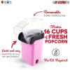 Popcorn Machine Hot Air Electric Popper Kernel Corn Maker Bpa Free No Oil 5 Core POP P