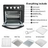 Simple Deluxe Air Fryer Oven, Toaster Oven Combo, Family Size 6 Accessories