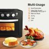 Simple Deluxe Air Fryer Oven, Toaster Oven Combo, Family Size 6 Accessories