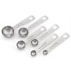 Stainless Steel Measuring Spoons; 6pcs Seasoning Measuring Spoons Thicken 1.2mm