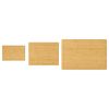 3 Piece Chopping Board Set Bamboo