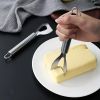 1pc Stainless Steel Butter Spreader, 430 Stainless Steel Butter And Butter Cutting Knife, Cheese Cutting Knife, Baking Tools, Cheese Dividing Knife