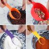 Set 12 Pieces Plastic Measuring Cup Measuring Spoon Set With Scale Color Kitchen Baking Tools Flour Milk Powder Coffee Measuring