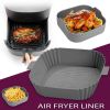 Air Fryer Silicone Pot Basket Liners Non-Stick Safe Oven Baking Tray Accessories