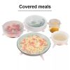 Multi-Functional 6-Piece Set Fresh-Keeping Cover Stretch Fruit Fresh-Keeping Film Multi-Purpose Microwave Bowl Cover Silicone Fr