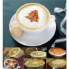 Coffee Pattern Stencils Plastic Barista Stencils Cappuccino Decorating Tool Barware Decorative Stencils Tool