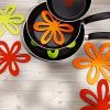 6pcs New Flower Shaped Pot And Pan Separator; Also Used For Dishes