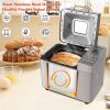 2LB Stainless Steel Programmable Bread Maker Machine With Exhaust Funnel and Powerful DC Motor XH