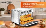 Geek Chef Air Fryer, 6 Slice 26QT26L Fryer Fry Oil-Free, Extra Large Toaster