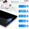 Kitchen Scale Digital Food Scales Bascula Electronic Cooking Scale Weight Touch Screen Glass Top Diet 5kg/11Lbs Accuracy 5 Core K 43