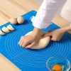 1 Sheet; Silicone Pastry Mat; Extra Thick Non Stick Baking Mat; Kneading Mat; Counter Mat; Dough Rolling Mat With Measurements; Random Color