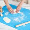 1 Sheet; Silicone Pastry Mat; Extra Thick Non Stick Baking Mat; Kneading Mat; Counter Mat; Dough Rolling Mat With Measurements; Random Color