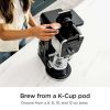 Dualbrew Specialty Coffee System, Single-Serve, K-Cup Pod Compatible, 12-Cup Drip Coffee Maker