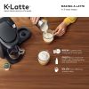 K-Latte Single Serve K-Cup Coffee and Latte Maker, Black