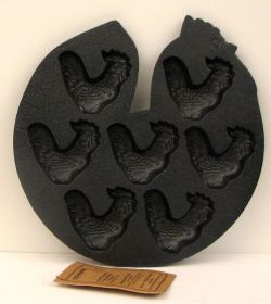 Cast Iron Rooster Baking Pan