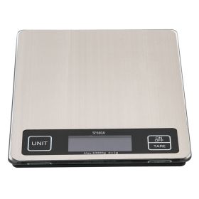 SF-660A 22*17cm Platform 10kg/1g Touch Screen Multi - Unit Switch Kitchen Scale Stainless Steel Countertop