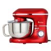 5.8QT 6 Speed Control Electric Stand Mixer with Stainless Steel Mixing Bowl Food Mixer Red