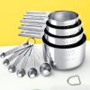 1 Set Stainless Steel Measuring Cups & Spoons Set