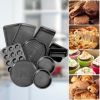 10 Pieces Nonstick Bakeware Set Baking Roasting Cake Pans