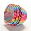 100Pcs Colorful Rainbow Paper Cake Cupcake Liners Party Baking Muffin Cup Case