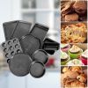 Desserts Make Nonstick Bakeware Baking Roasting Cake Pans 10 Pieces Set